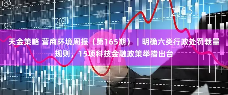 天金策略 营商环境周报（第165期）｜明确六类行政处罚裁量规则，15项科技金融政策举措出台